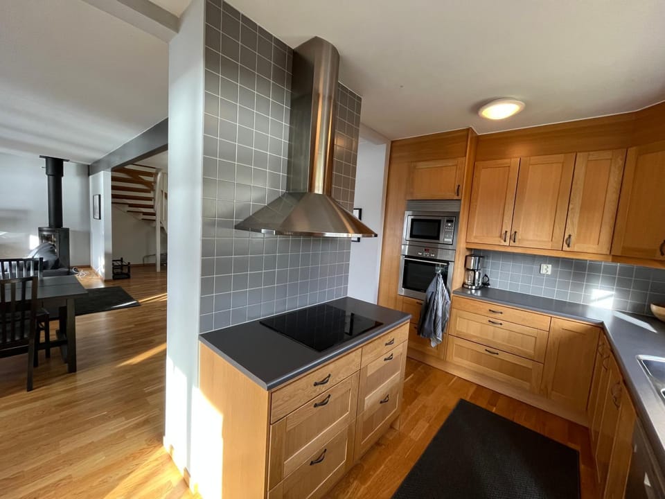 Living room, kitchen