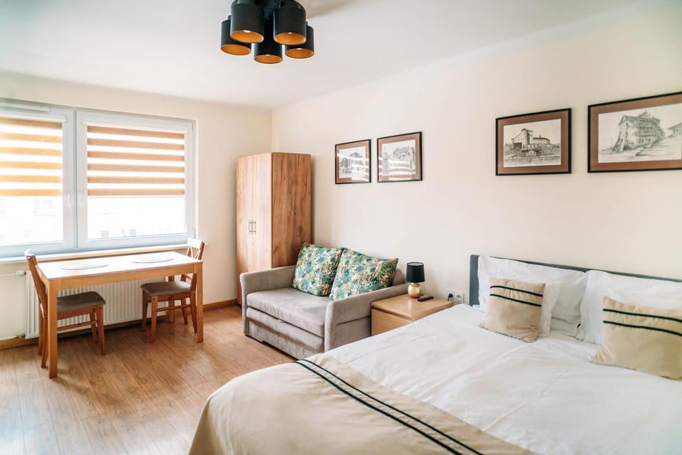 Bed, Living room, Photo of the whole room, Seating area, Bedroom