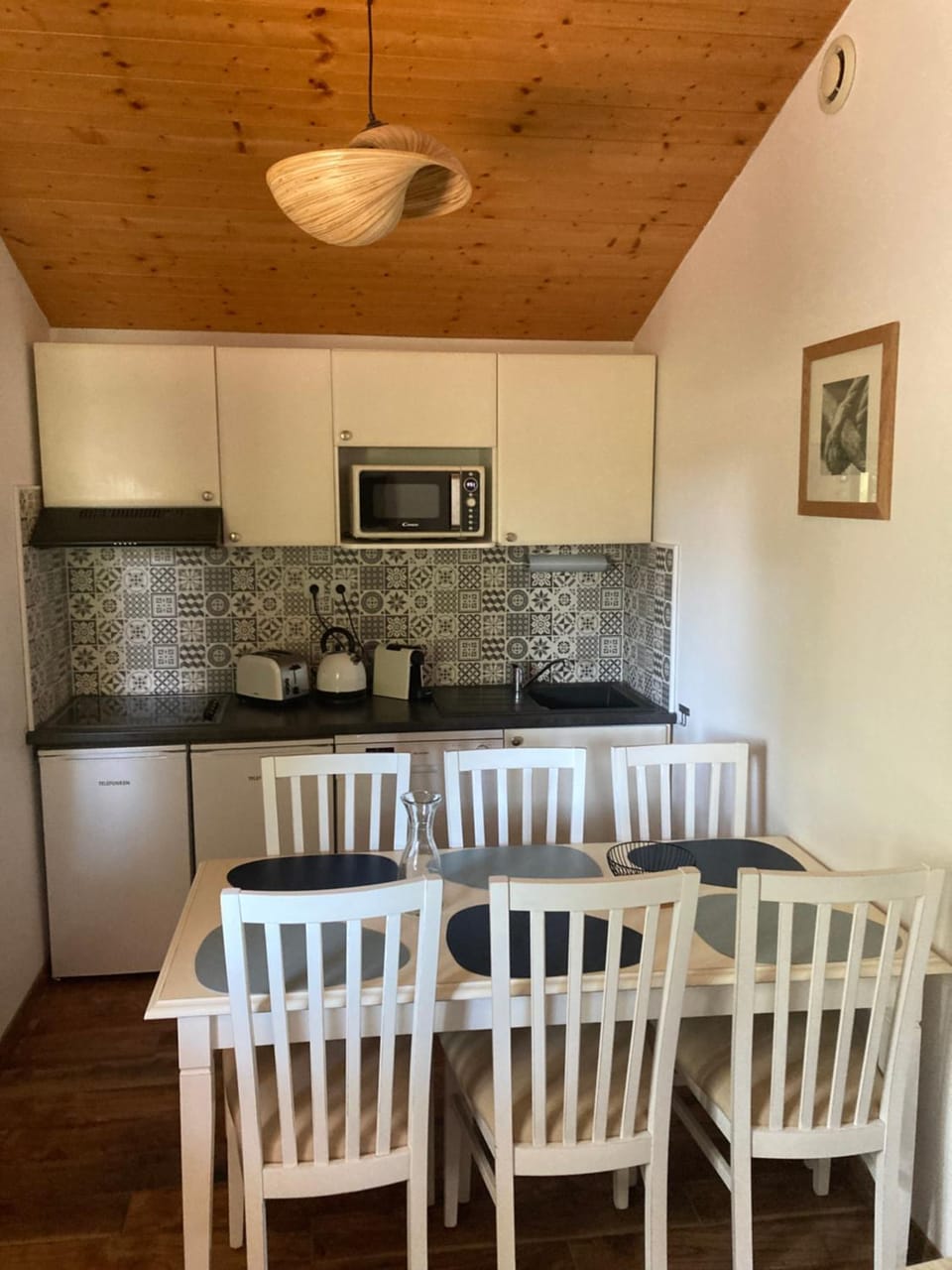 Kitchen or kitchenette, Dining area, dishwasher, oven, stove, toaster
