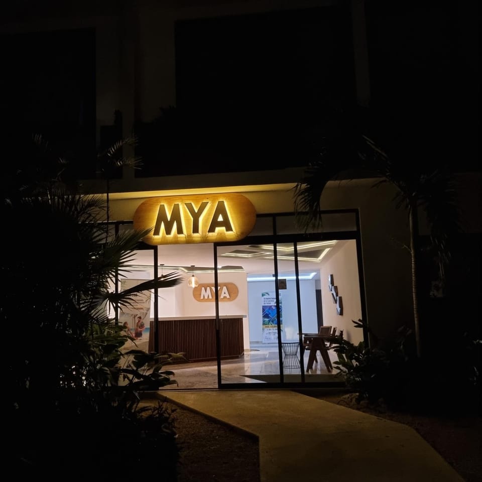 Property building, Facade/entrance, Night, Lobby or reception
