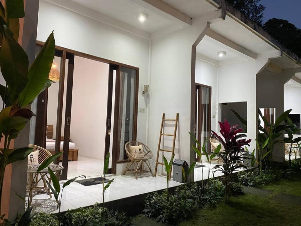 Property building, Night, Garden, Living room, Seating area, Garden view