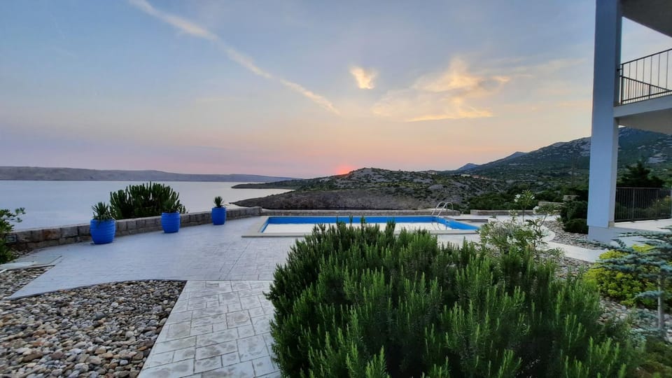 Garden, Swimming pool, Sunrise