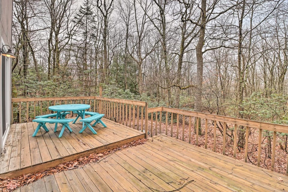 ~ 1 Mi to Lake: Secluded Poconos Home w/ Decks House in Luzerne County