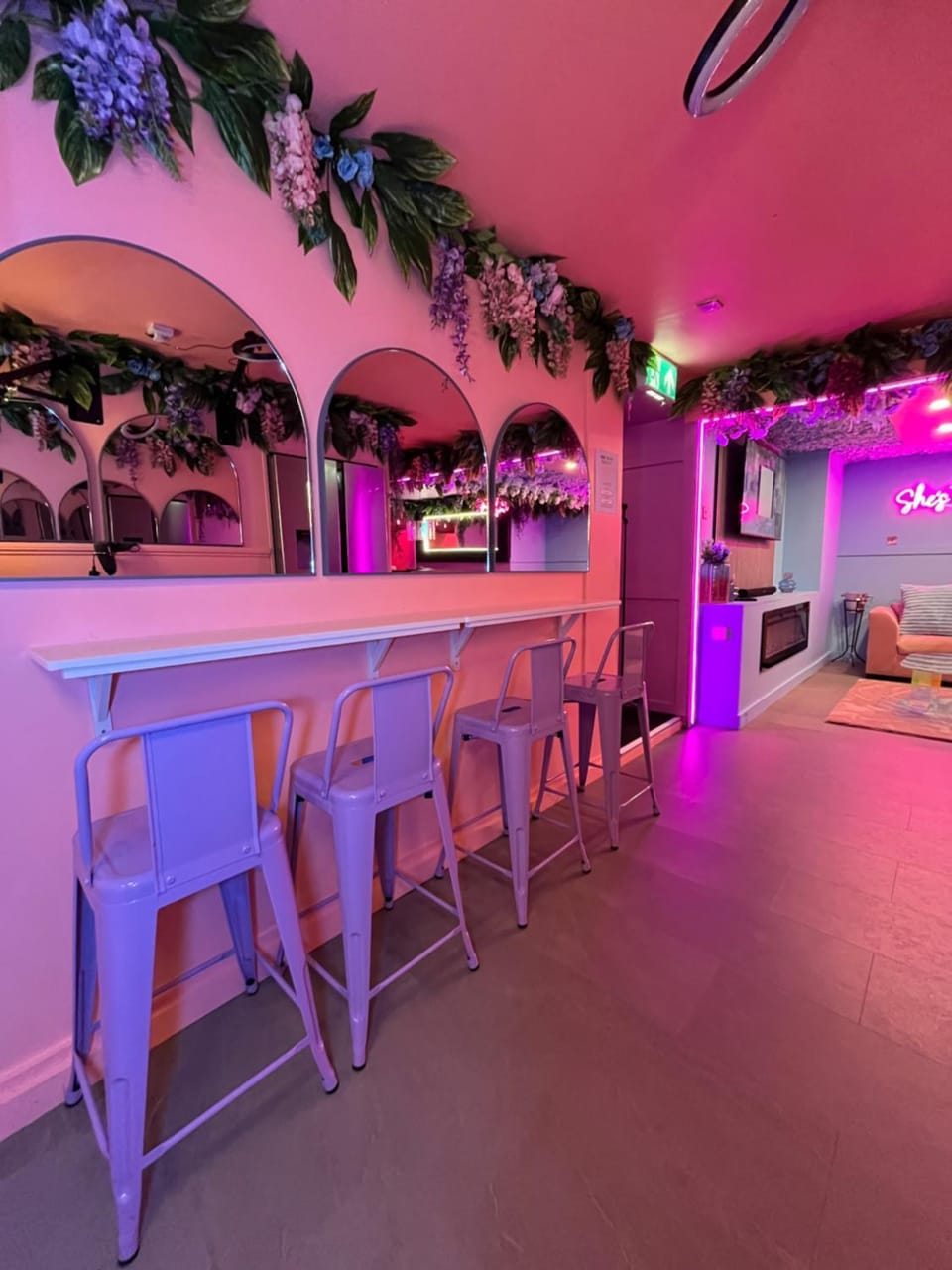 Manchester's ONLY private party suite for 12 with Makeup Room Apartment hotel in Manchester