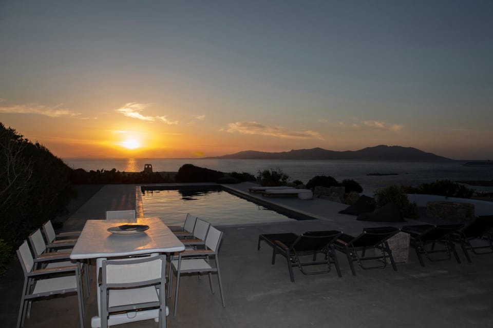 Swimming pool, Sunset