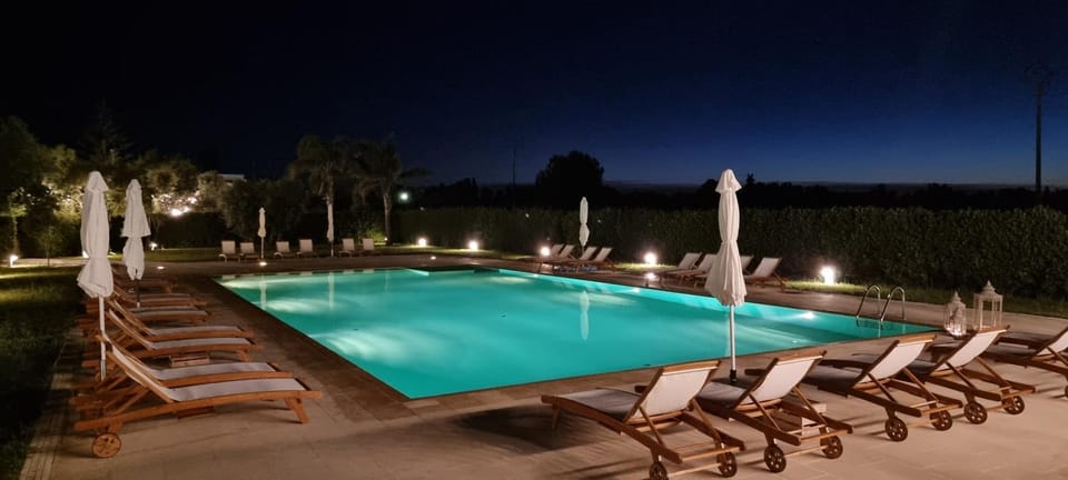Property building, Living room, Swimming pool