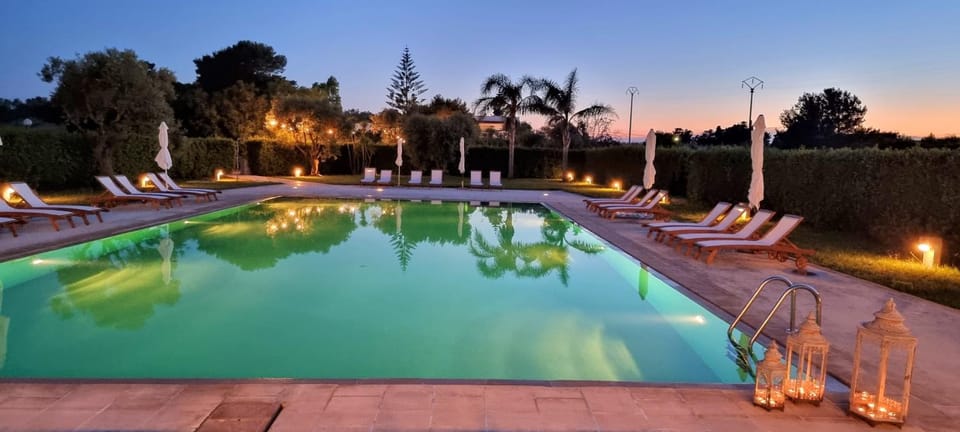 Property building, Living room, Swimming pool