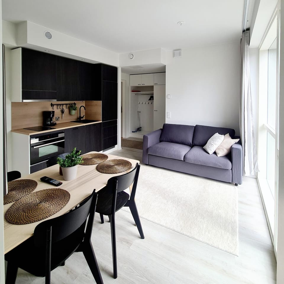 Uusi viihtysä 4-hengen loma-asunto hiekkasärkillä Apartment in Finland
