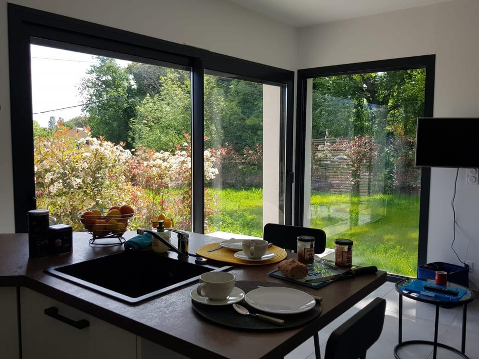 Garden, Garden view, stove, kitchen