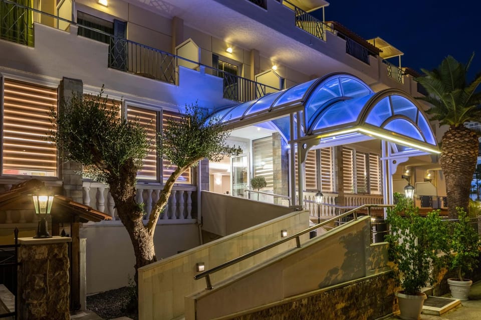 Property building, Night, Balcony/Terrace
