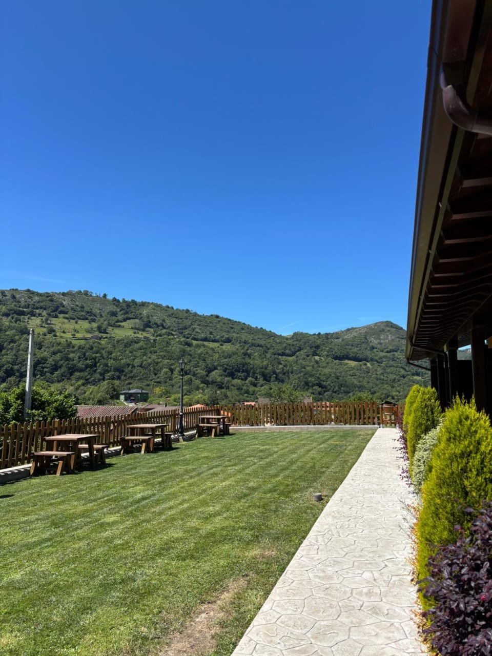 Natural landscape, Garden, Mountain view