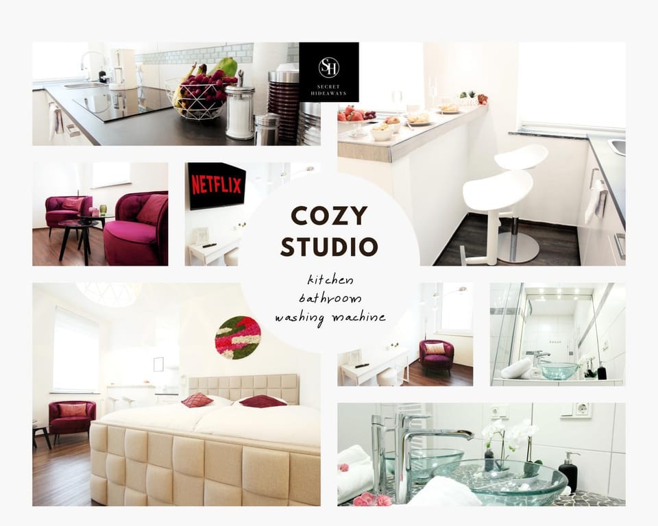 Bed, Bathroom, Kitchen or kitchenette, Photo of the whole room, Seating area, Dining area, Bedroom