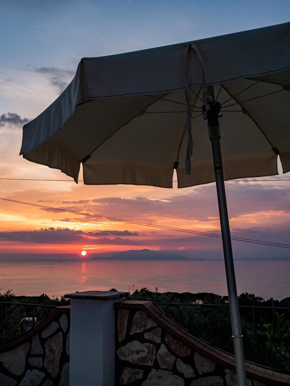 Natural landscape, Sea view, Sunset