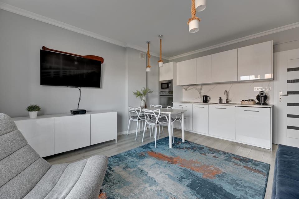 Kitchen or kitchenette, Living room, Dining area