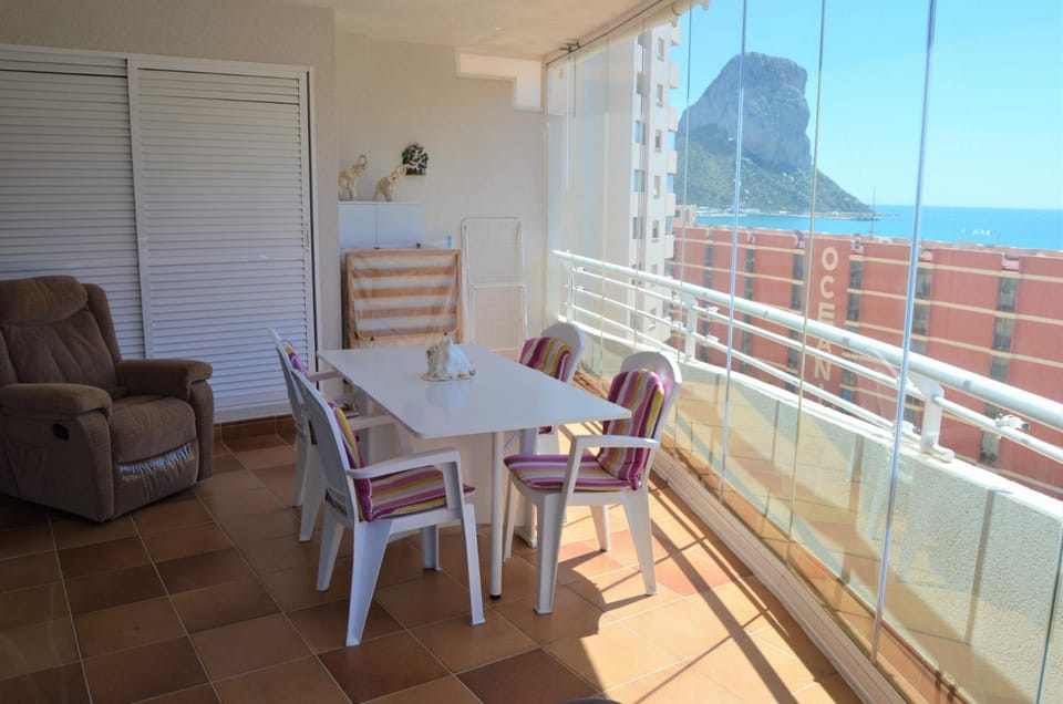 Balcony/Terrace, Dining area, Mountain view, Sea view