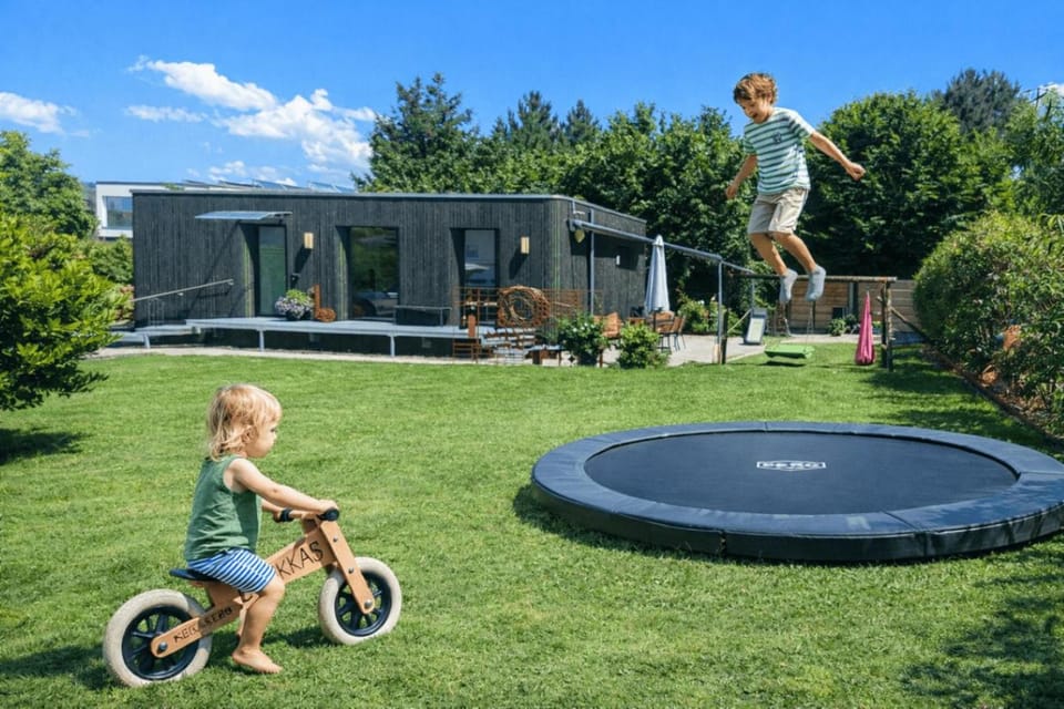 Property building, Natural landscape, Children play ground, Garden, Garden view, children