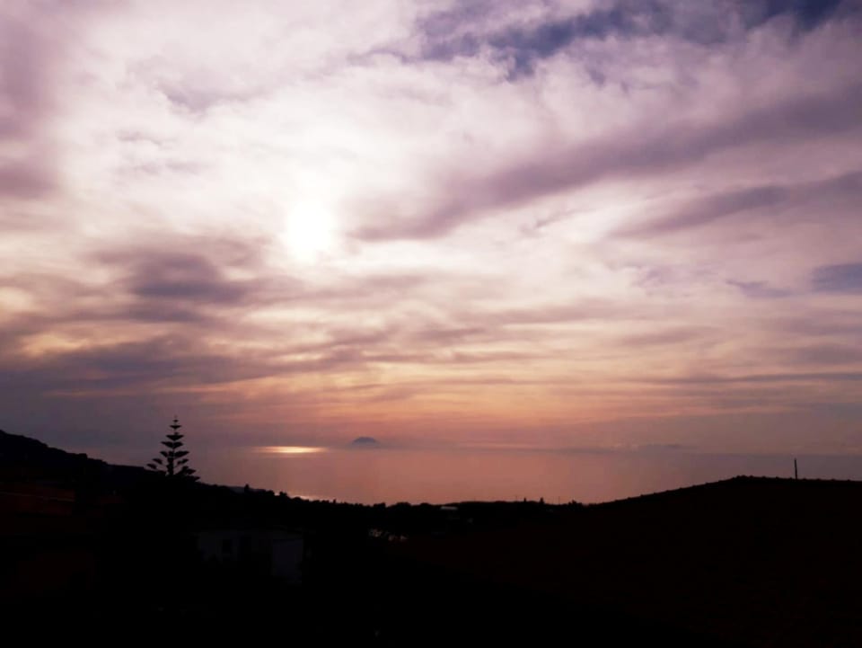 Natural landscape, Mountain view, Sunset