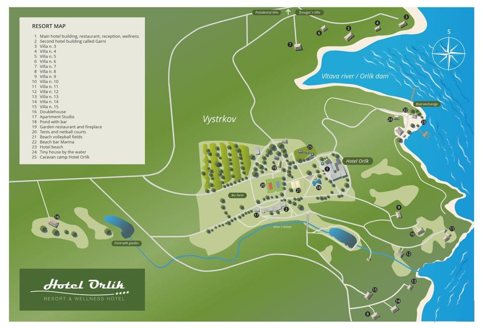 Vilas & Wellness Resort Orlík Villa in South Bohemian Region