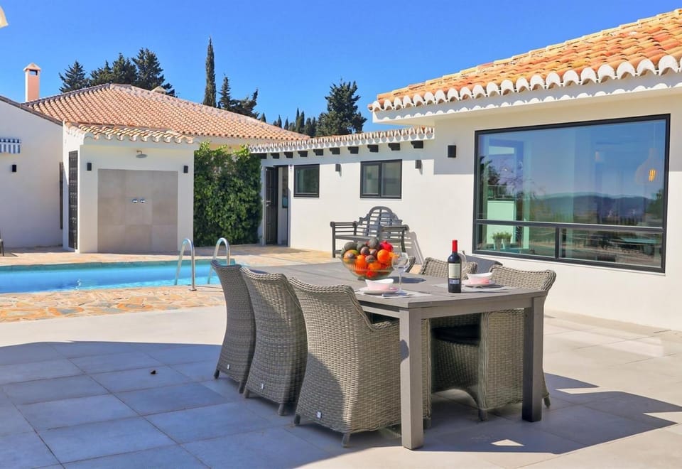 Property building, Living room, Swimming pool