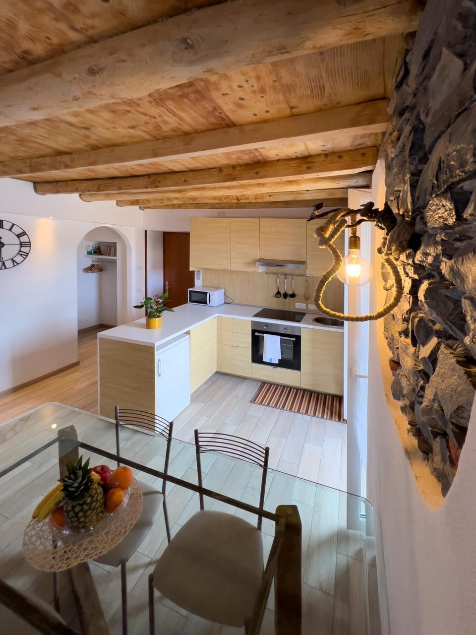 Living room, kitchen