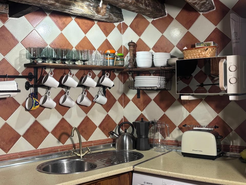 Kitchen or kitchenette, dishwasher, toaster
