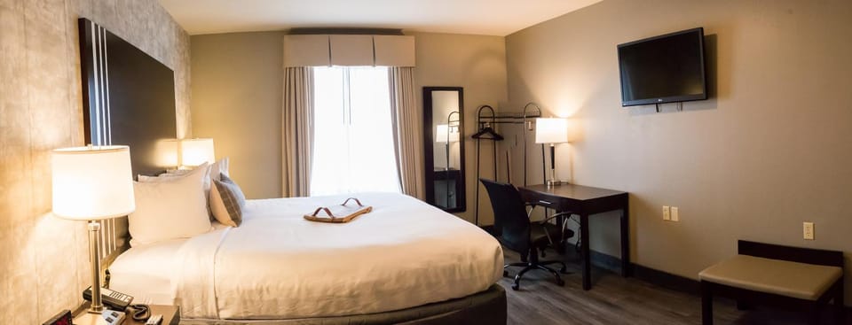 Bed, TV and multimedia, Photo of the whole room, hair dresser