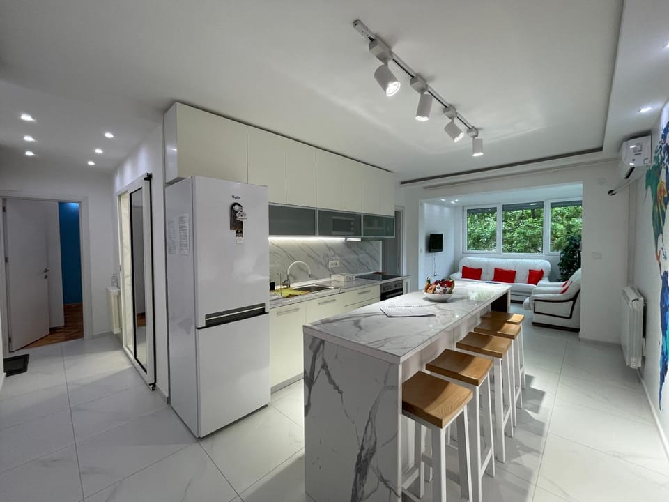 TV and multimedia, Kitchen or kitchenette, Living room, Seating area, Dining area, minibar, stove