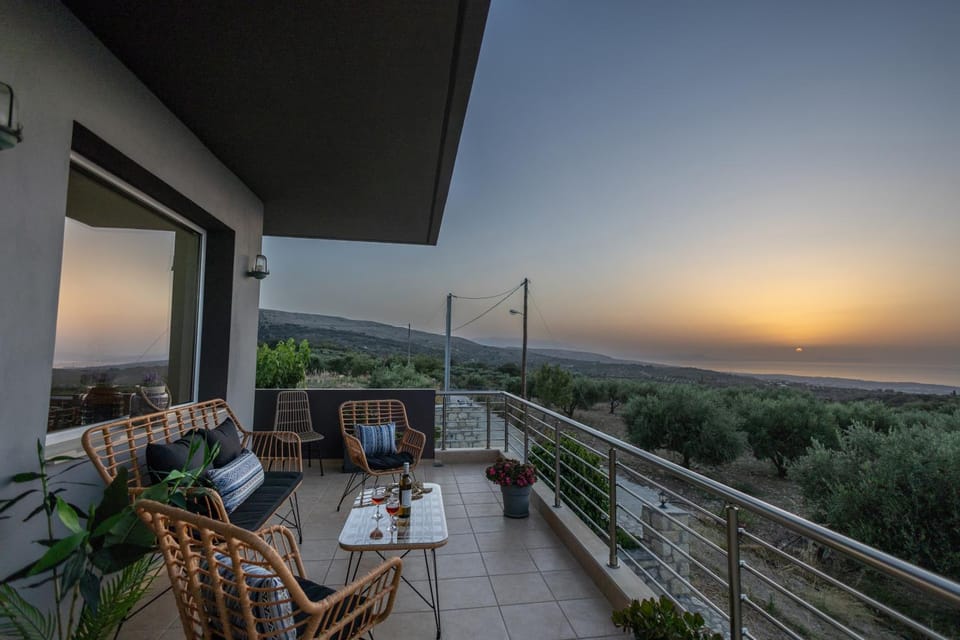 Patio, Natural landscape, Sunset