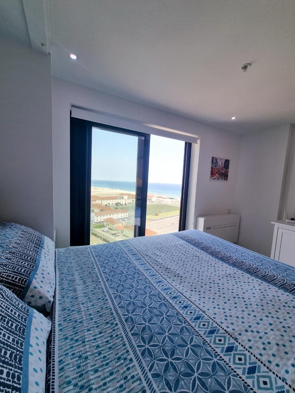 Bed, Bedroom, Sea view, Sunrise