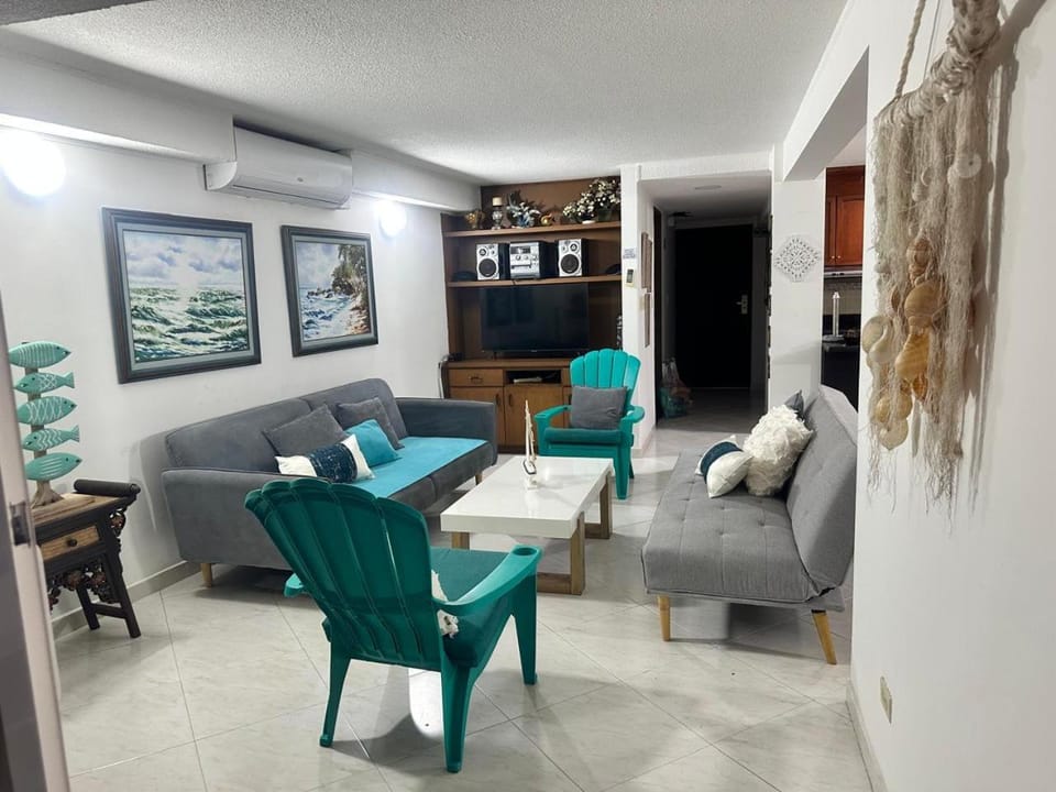 Living room, air conditioner