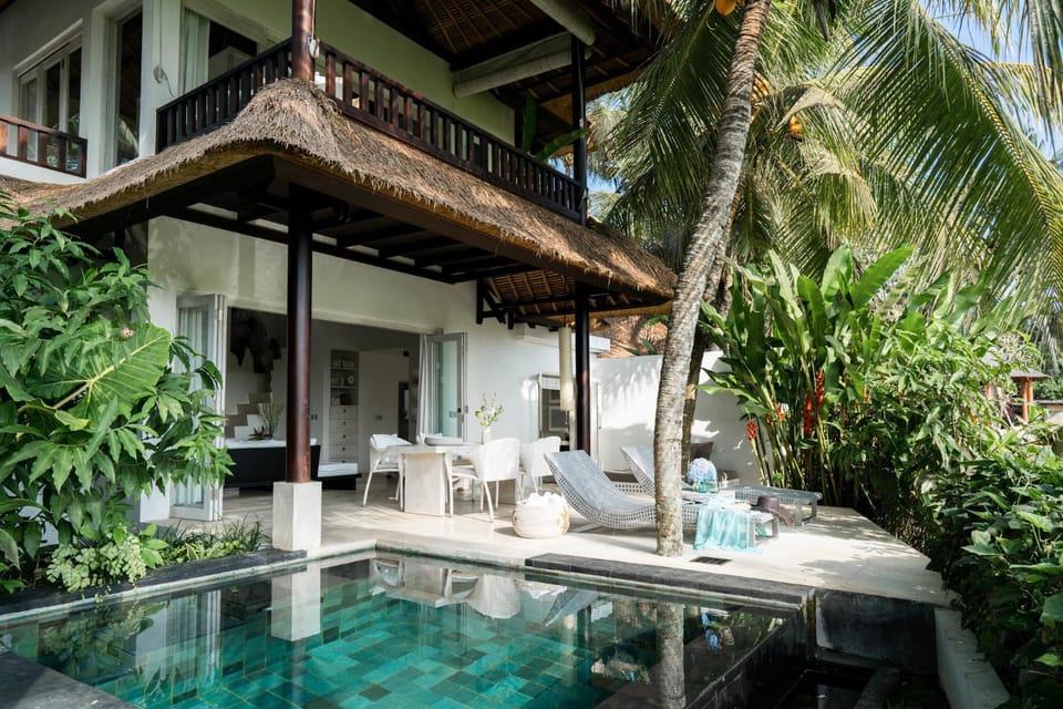 Property building, Patio, Garden, Pool view, Swimming pool