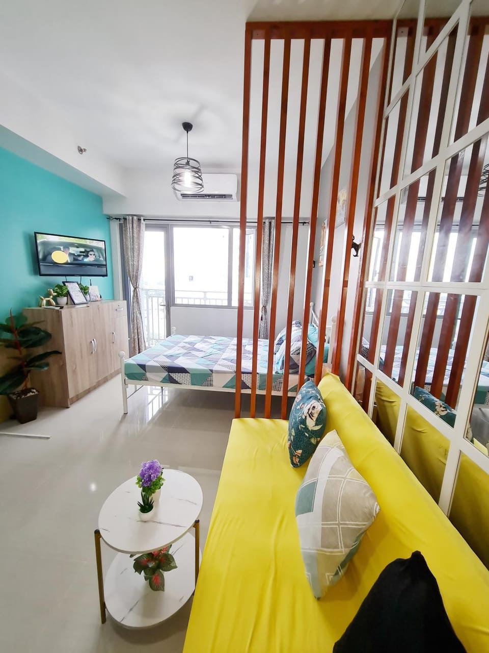Stylish New Unit w/ Balcony at Fern Residences Apartment in Quezon City