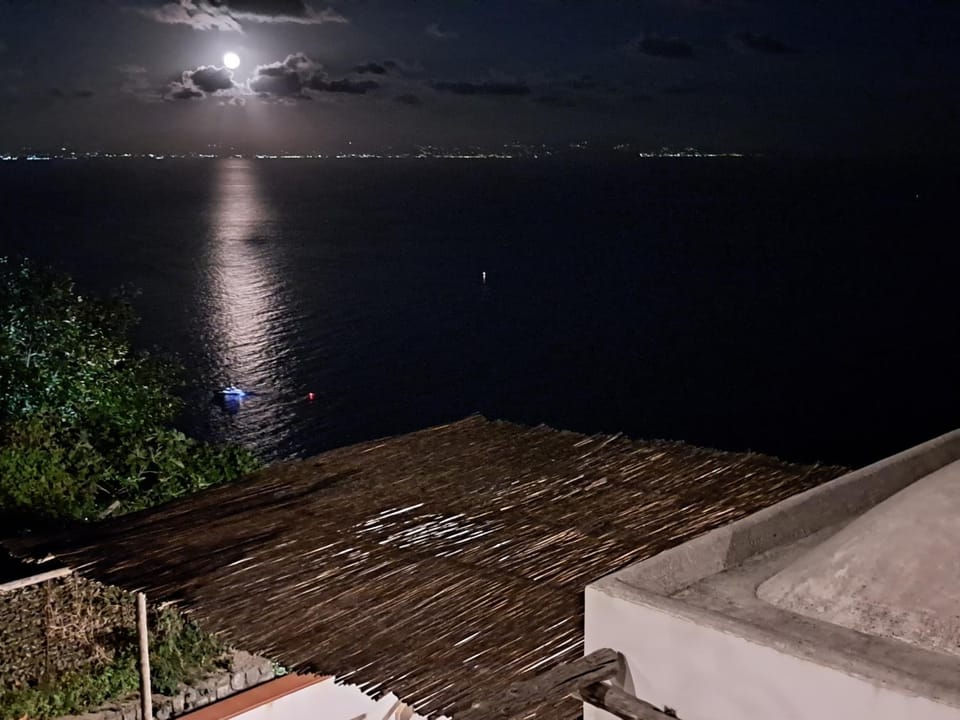 Night, Natural landscape, Sea view