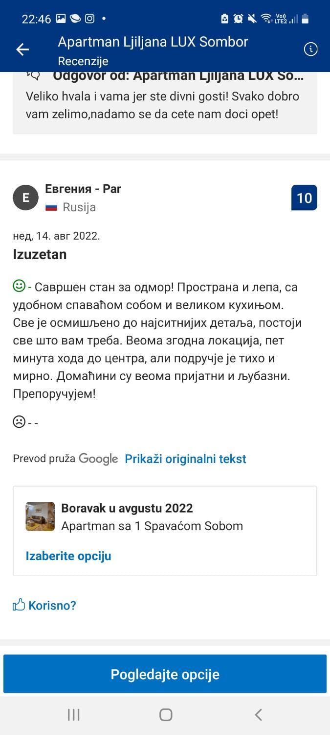 Apartman Ljiljana LUX Sombor Apartment in Vojvodina