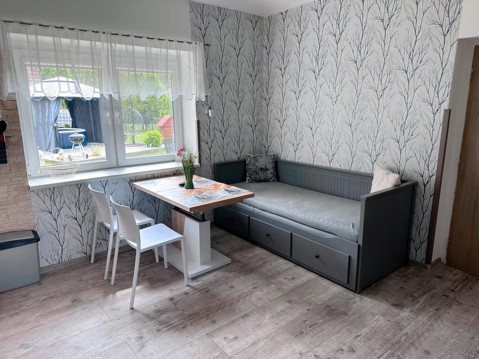 Living room, Seating area, Dining area