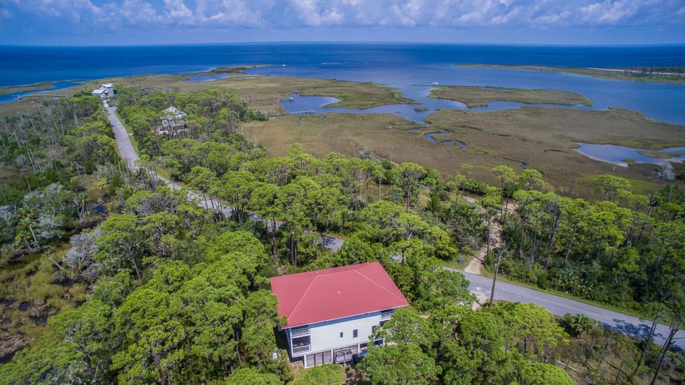 Natural landscape, Bird's eye view, Sea view