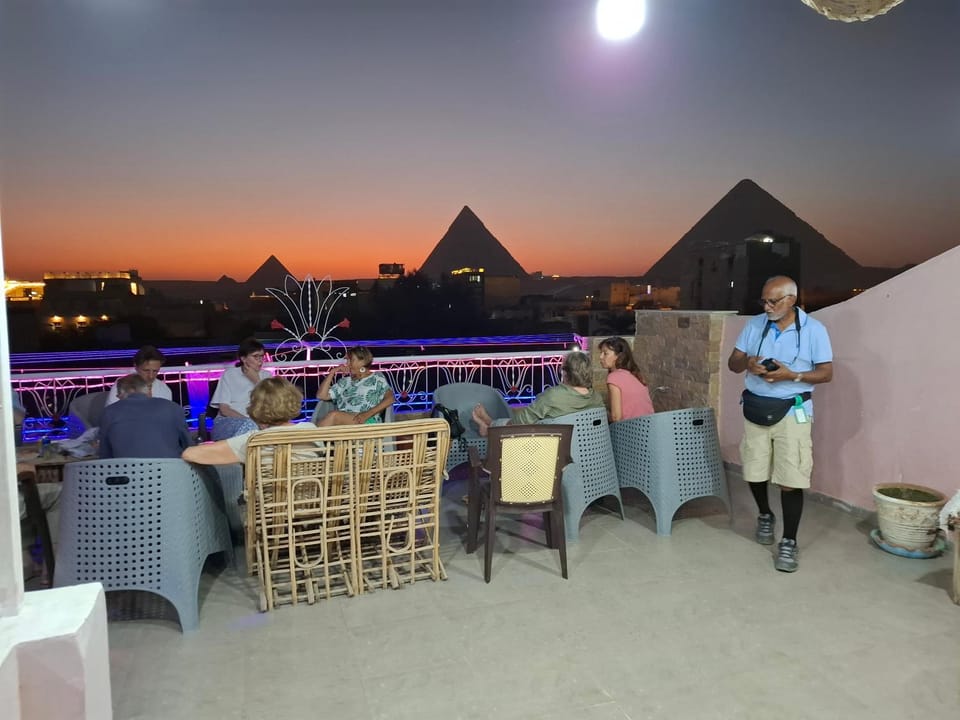 Night, View (from property/room), Balcony/Terrace, Sunset