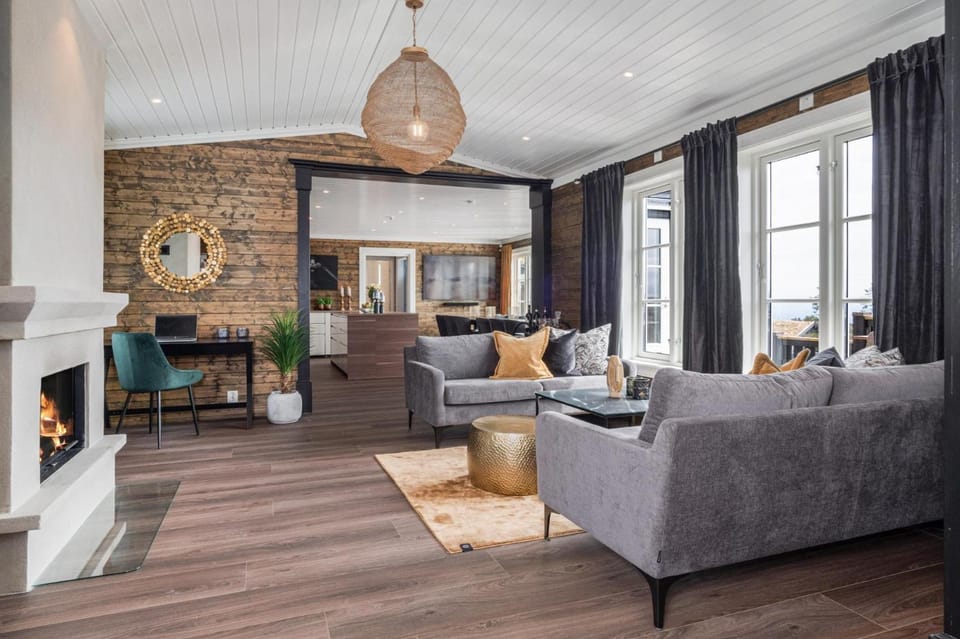Løvsangeren · Badestamp Sauna · 7 soverom · 60 min OSL House in Viken, Norway