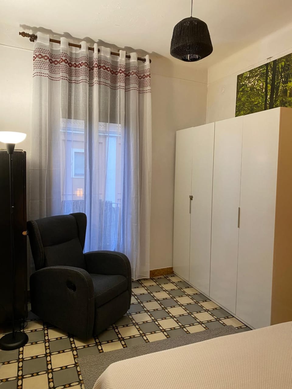 Bed, Photo of the whole room, Bedroom, wardrobe