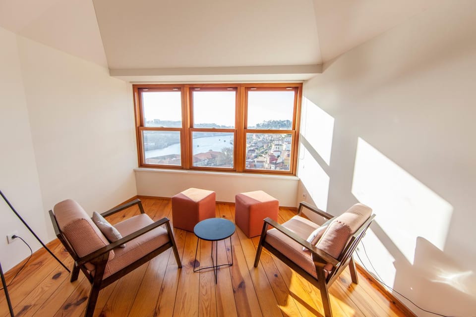 Living room, Seating area, City view