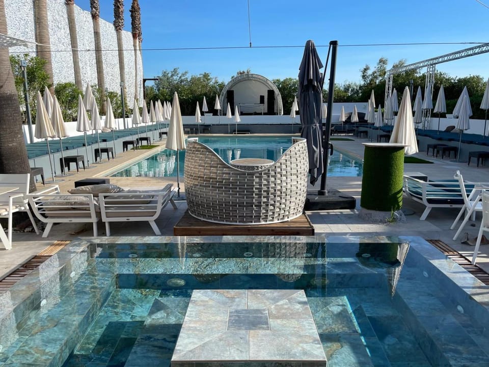 Hot Tub, Pool view, Swimming pool, sunbed