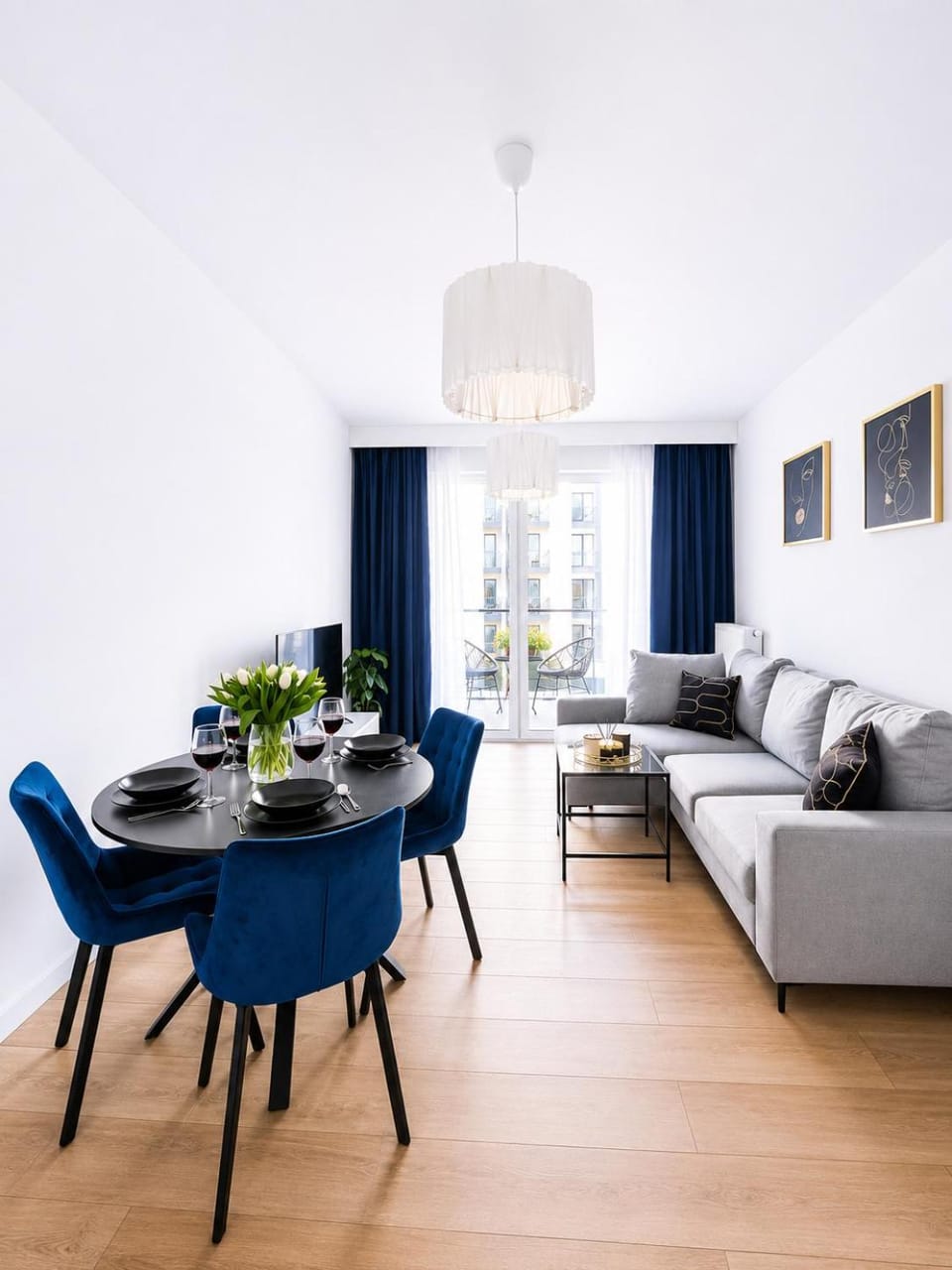 Living room, Seating area, Dining area