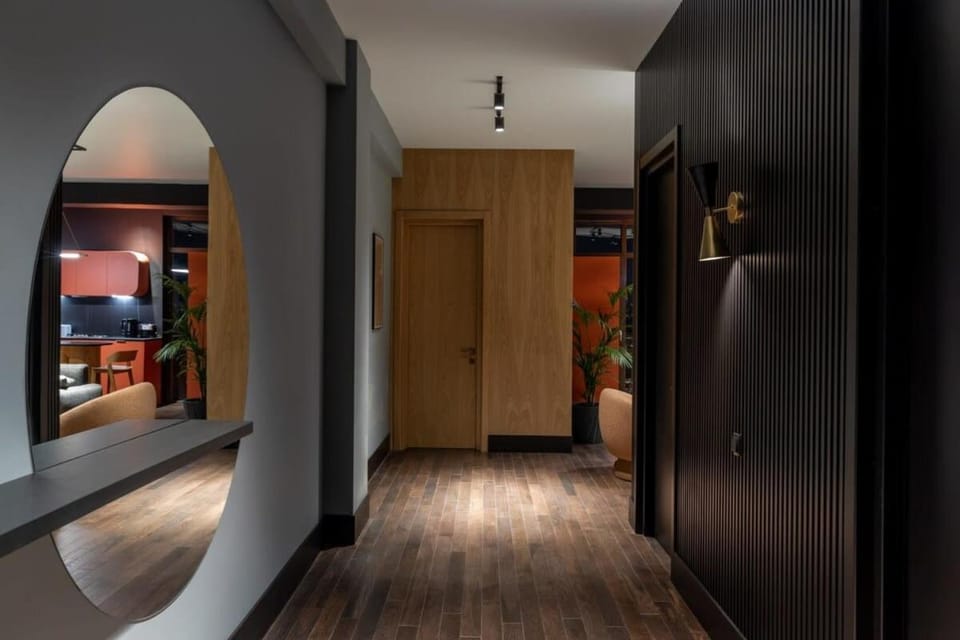2BR apartment with a small balcony in Sololaki Apartment in Tbilisi, Georgia