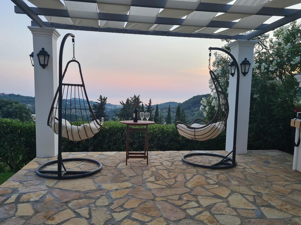 Patio, Natural landscape, Mountain view