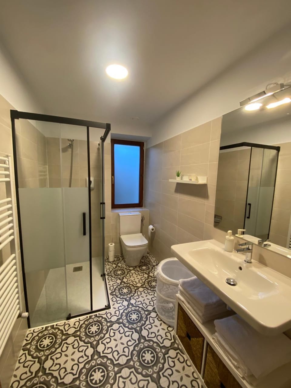 Shower, Toilet, Bathroom, towels