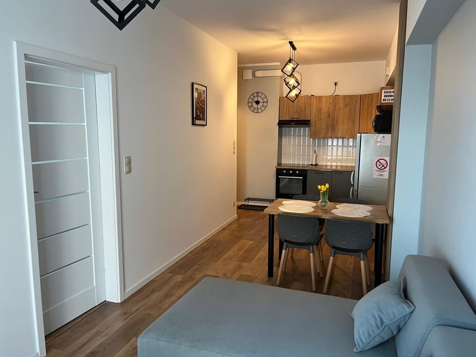 Kitchen or kitchenette, Living room, Dining area