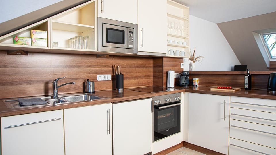 Kitchen or kitchenette, dishwasher, minibar, stove