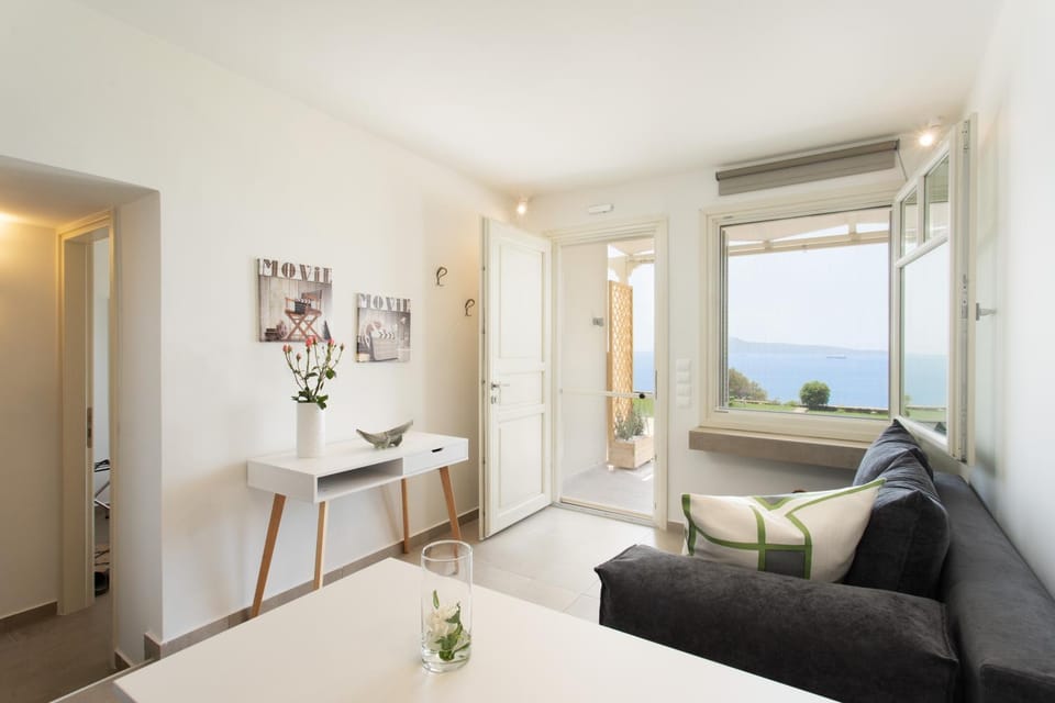 Living room, Seating area, Sea view