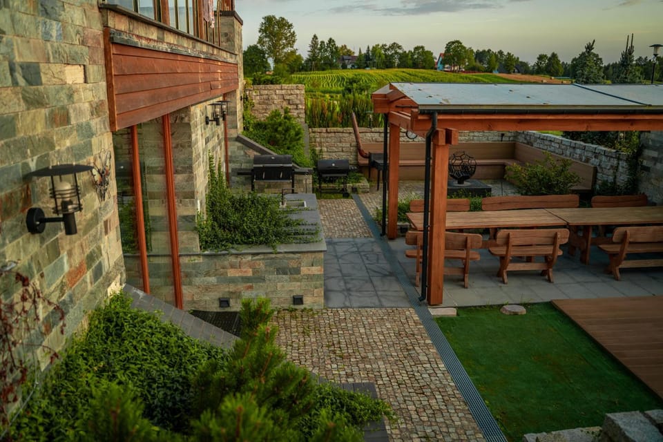 Property building, Patio, Garden, Garden view