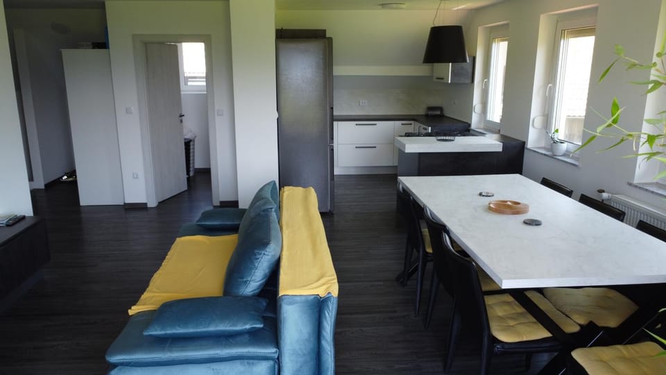 TV and multimedia, Kitchen or kitchenette, Living room, Seating area, Dining area